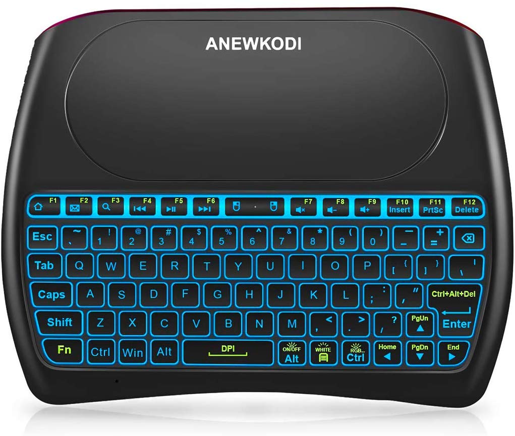 AKODI Mini <strong>Wireless, Illuminated </strong>Long-Range Keyboard <strong>with Touchpad</strong>