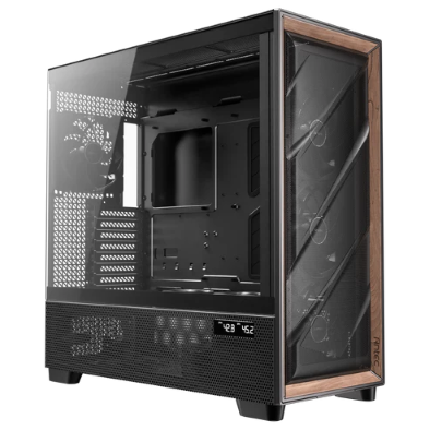 Antec Flux Pro | Black Tempered Glass | <b>Front IO:</b> 1x USB Type-C + 2x USB Type-A + 1x 3.5mm Combo Audio Jacks | <b>Fans:</b> 3x 120mm + 4x 140mm