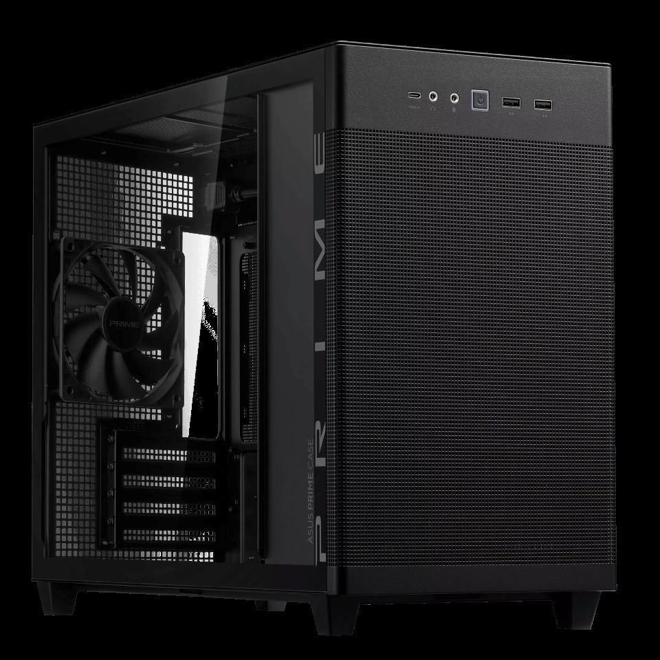 ASUS PRIME AP201 | Black Tempered Glass