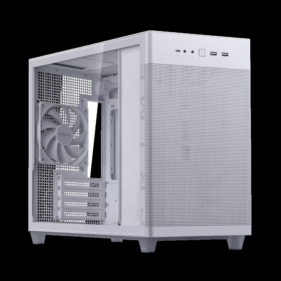 ASUS PRIME AP201 | White Tempered Glass